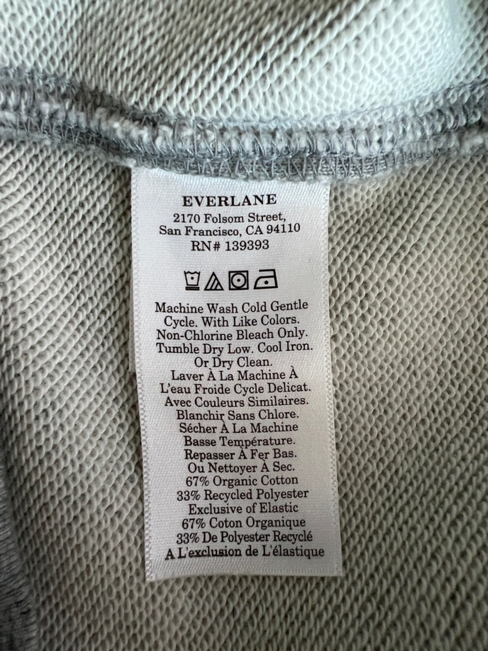 New Everlane THE OFF-DUTY TERRY HOODIE in Heathered Grey Size S - Picture 7 of 13